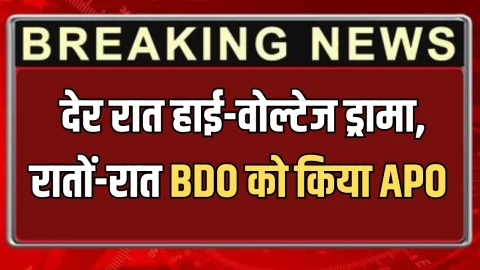 Rajasthan: देर रात राजस्थान के इस जिले में हाई-वोल्टेज ड्रामा, रातों-रात BDO को किया APO