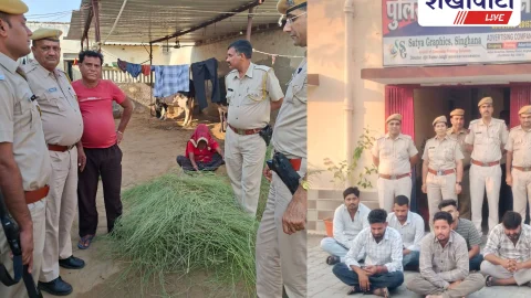 झुंझुनूं में पुलिस का एरिया डोमिनेशन अभियान, 51 आरोपी गिरफ्तार