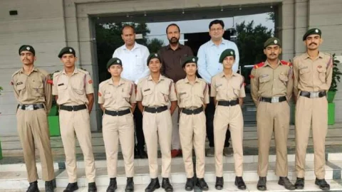 श्री जेजेटी यूनिवर्सिटी के आठ कैडेट्स का प्री आरडीसी कैम्प के लिए हुआ चयन