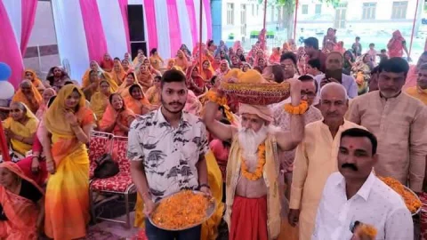 श्रीमद्भागवत कथा का चौथें दिन: कृष्ण जन्म की मनमोहक कथा