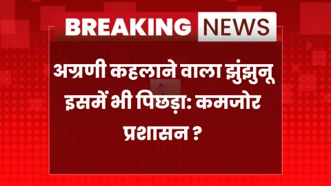 राजस्थान में झुंझुनूं जिला सबसे पीछे, लगातार फिसड्डी झुंझुनू, जिम्मेदार कौन ?