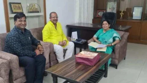 आरटिया प्रदेश अध्यक्ष विष्णु भूत ने की राज्यमंत्री डॉ.मंजू बाघमार से मुलाकात