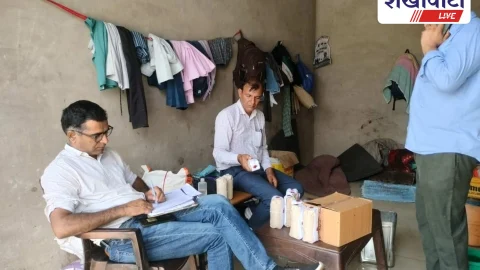 गुढ़ा गौड़जी में 100 किलो मिठाई व पनीर नष्ट