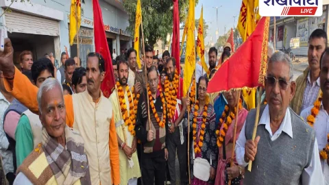 कोलकाता से 1900 किमी पैदल यात्रा कर पहुंचे मां शाकंभरी के भक्त