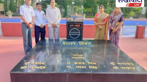 लेखक धर्मपाल गांधी की टीम ने हुसैनीवाला और जलियांवाला बाग़ का किया अवलोकन