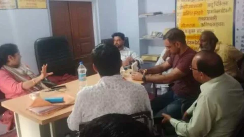 लोहार्गल के लक्खी मेले की व्यवस्थाओं को लेकर मीटिंग आयोजन