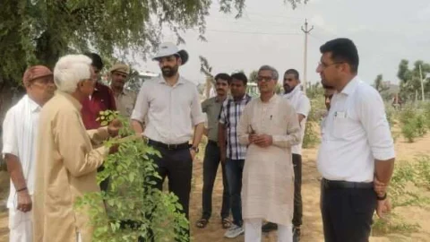 सीकर जिला कलेक्टर ने दांता गौशाला का किया निरीक्षण