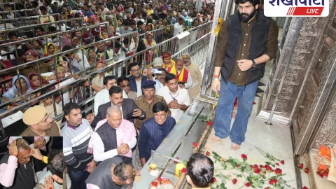 खाटूधाम पहुंचे विधानसभा अध्यक्ष देवनानी, किए बाबा श्याम के दर्शन