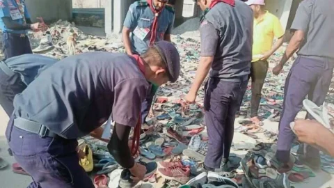 खाटूश्यामजी मेले में स्काउट गाइड दिन-रात अग्रणी सेवा में