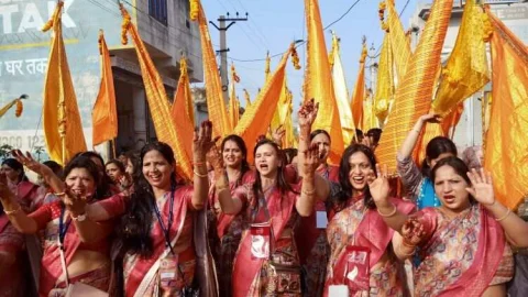 नटखट श्याम मंडल सीकर की 12 वीं निशान पदयात्रा रवाना