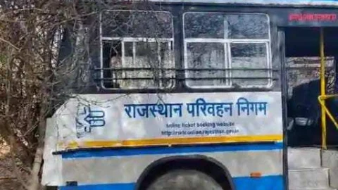 65 यात्रियों को लेकर जा रही रोडवेज पेड़ से टकराई