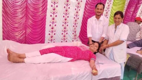 राजकीय सामुदायिक स्वास्थ्य केंद्र में हुआ 163 यूनिट रक्तदान