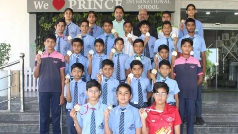 किक बॉक्सिंग में प्रिंस इंटरनेशनल के 17 विद्यार्थियों का राज्यस्तर के लिए चयन