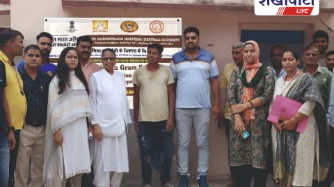 जेजेटी यूनिवर्सिटी ने झुंझुनूं में उन्नत भारत अभियान ग्रामीण सभा की