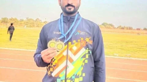 विरेन्द्र सिंह ने एथलेटिक्स चैंपियनशिप में हासिल किये दो सिल्वर मेडल