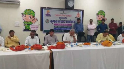 राजस्थान किसान आयोग के अध्यक्ष सी.आर. चौधरी आए झुंझुनूं