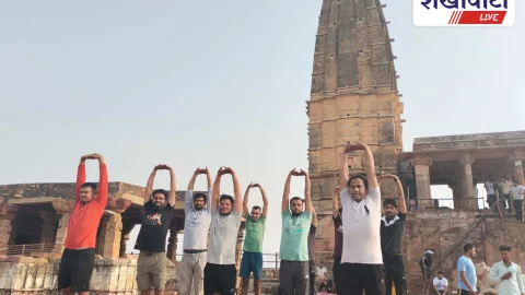 हर्ष पर्वत पर योगाभ्यास, अंतर्राष्ट्रीय योग दिवस की तैयारी