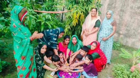 बाल गणेश की प्रतिमा विसर्जित