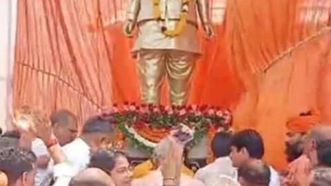 भाजपा के पूर्व प्रदेश अध्यक्ष स्व सैनी की मूर्ति का हुआ अनावरण