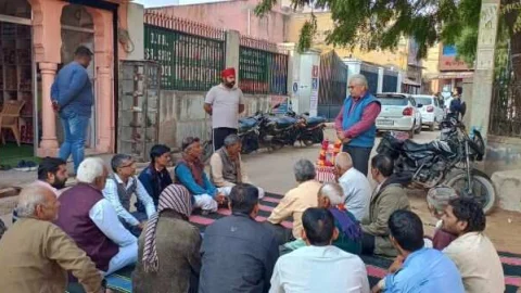 भारतीय जनता पार्टी मलसीसर ने मनाया पूर्व प्रधानमंत्री का जन्मदिन