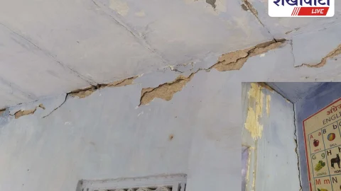 Jhunjhunu News: ककराना में जर्जर आंगनबाड़ी भवन से बच्चों की जान खतरे में