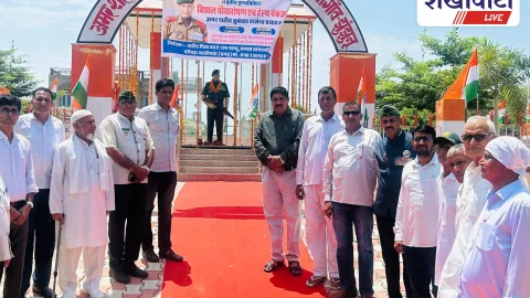 शहीद सूबेदार राजेंद्र प्रसाद भांबू को चिड़ावा में श्रद्धांजलि