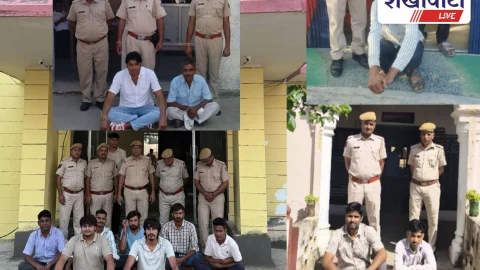 झुंझुनूं में एरिया डोमिनेशन अभियान: पुलिस ने 24 आरोपी दबोचे