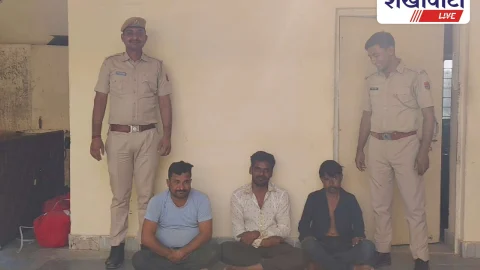 रतनगढ़ के हुडेरा गांव में दुकान में आग, तीन गिरफ्तार