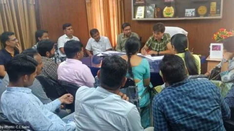 सीएमएचओ डॉ डांगी ने संस्थाओं के एमआरएस की बैठक में दिए निर्देश