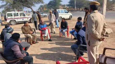 दुर्घटना सम्भावित क्षेत्र का किया निरीक्षण