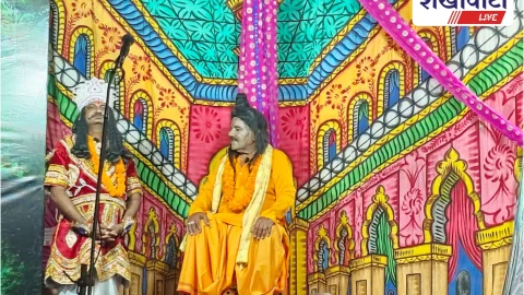 रामलीला स्वर्ण जयंती महोत्सव में नारद मोह लीला का मंचन