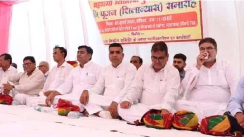 शेखावाटी के सिद्ध संत ओमनाथ जी महाराज के सानिध्य में छात्रावास का हुआ भूमिपूजन