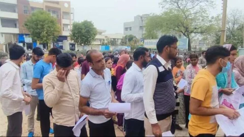 रीट भर्ती परीक्षा में प्रथम पारी में 93.70, द्वितीय पारी में 87.70 प्रतिशत उपस्थित रहें