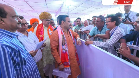 मुख्यमंत्री भजनलाल शर्मा ने सीकर में की जनसुनवाई