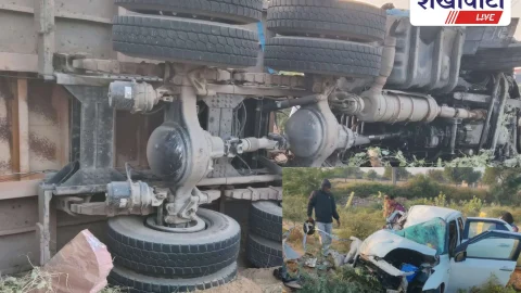 Churu News: ट्रेलर-कार की भीषण टक्कर, एक की मौके पर मौत