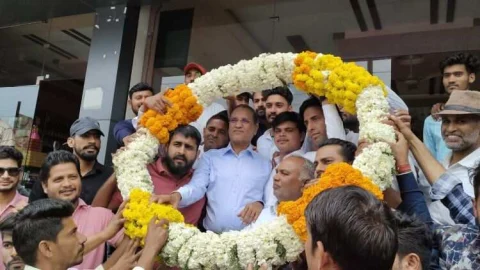 वरिष्ठ कॉन्ग्रेस नेता रामेश्वर डूडी का किया स्वागत