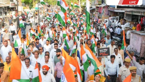 Jhunjhunu News – ऑपरेशन सिंदूर के सम्मान में झुंझुनूं में निकली तिरंगा यात्रा