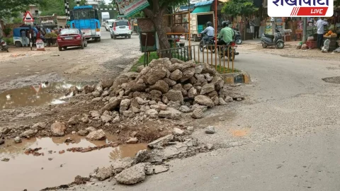 Jhunjhunu News: झुंझुनू के हवाई पट्टी सर्किल की सड़कें बदहाल, हादसों का खतरा बढ़ा