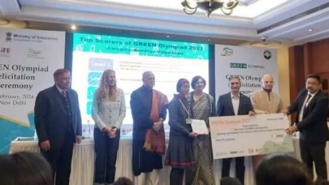 पीएम श्री केंद्रीय विद्यालय चूरू की तेजस्वी ग्रीन ऑलंपियाड में अव्वल