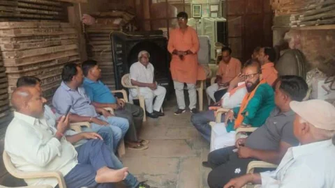 प्रधानमंत्री मोदी की जयपुर में जनसभा के लिए भाजपा की हुई बैठक