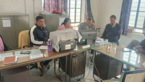 जिले में जन आधार योजना के कार्यों का किया निरीक्षण