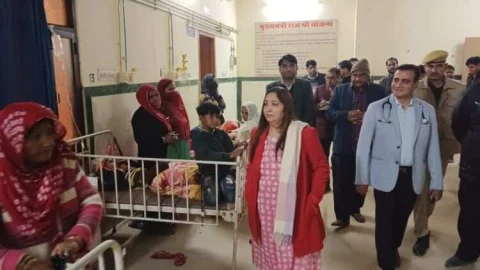 जिला कलक्टर सत्यानी ने एमसीएच विंग का निरीक्षण कर दिए निर्देश