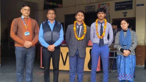 ज्योति विद्यापीठ के छात्र पियूष एवं कुश हुए इंस्पायर अवार्ड के लिए चयनित