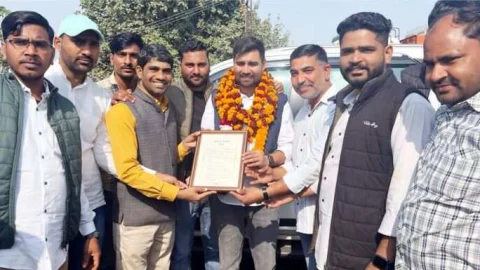 एनएसयूआई प्रदेशाध्यक्ष विनोद जाखड़ का किया स्वागत