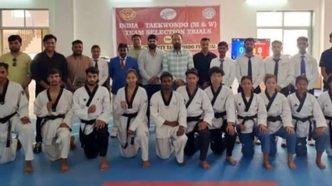 वर्ल्ड यूनिवर्सिटी ताइक्वांडो के लिए भारतीय टीम सेलेक्शन का ट्रायल सम्पन्न