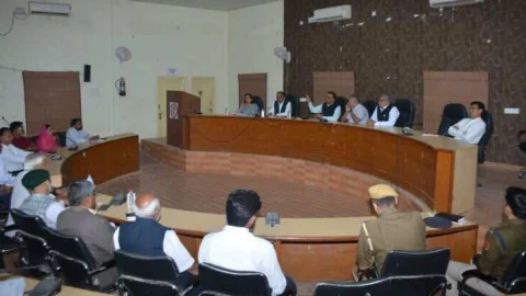 होली को लेकर शांति समिति की बैठक आयोजित