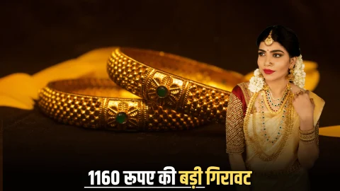 Aaj Sone Ka Bhav: सातवें आसमान से धड़ाम हुआ सोना, ₹1160 रूपए की बड़ी गिरावट के साथ ये है आपके शहर में 22K और 24K गोल्ड का लेटेस्ट रेट