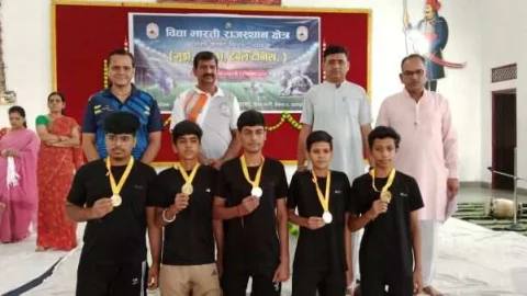 क्षेत्रीय टेबल टेनिस प्रतियोगिता में आदर्श विद्या मंदिर विजेता