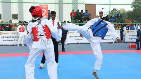 ऑल इंडिया ताइक्वांडो में श्री जेजेटी युनिवर्सिटी का पलडा भारी