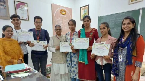 जेजेटी के योग विद्यार्थियों का राज्य स्तरीय प्रतियोगिता के लिए चयन